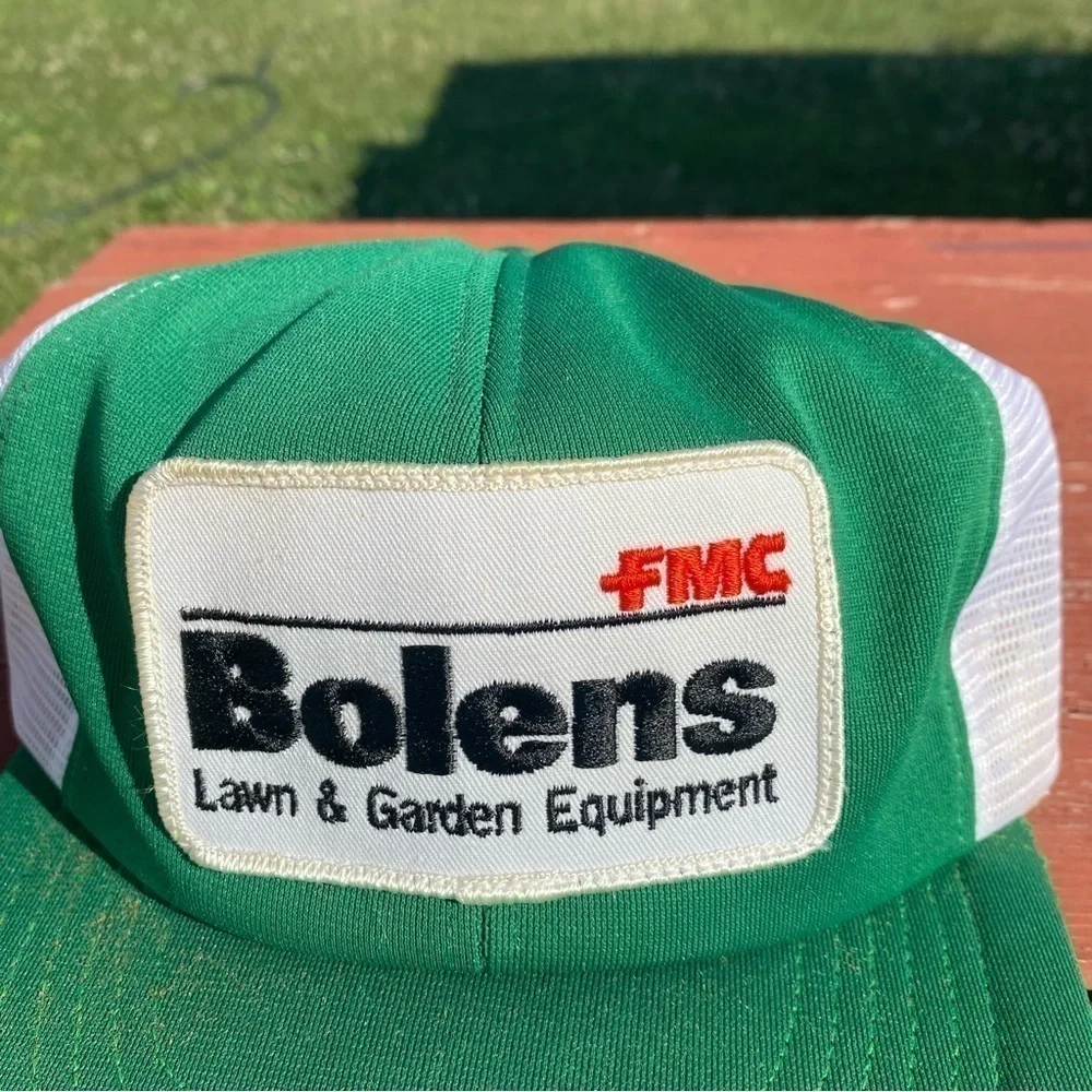 Vintage Bolens Lawn & Garden Equipment Patch Trucker Mesh Hat Made in USA